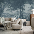 Mirage Repeatable, Blue Mural Wallpaper - room preview 04