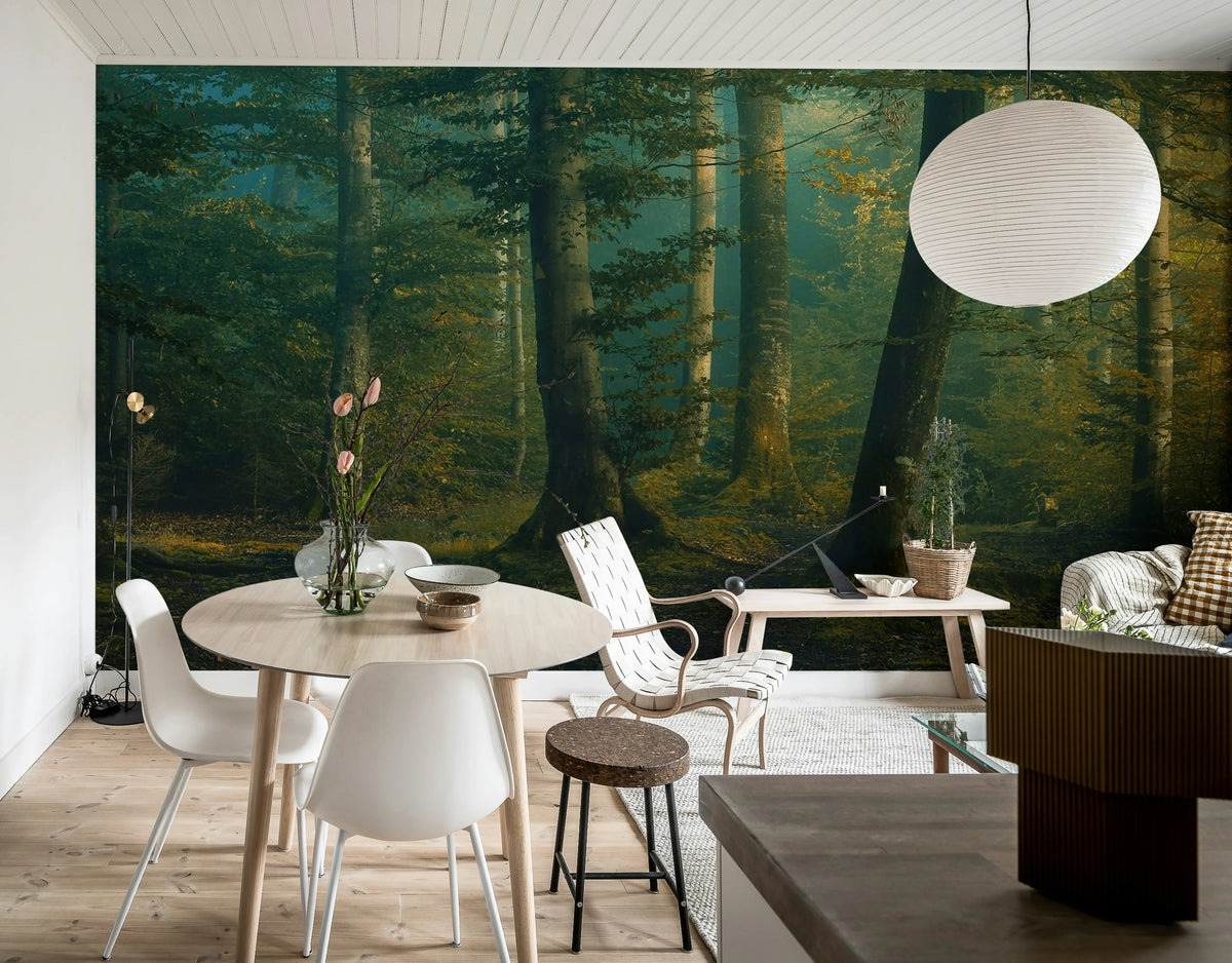 Beech Forest Mural Wallpaper - room preview 04