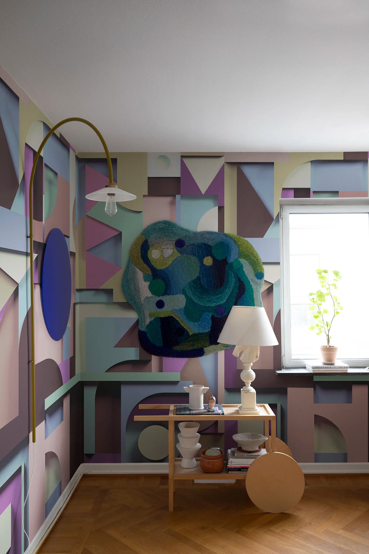 Caroline, Pastel Mural Wallpaper - room preview 04