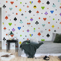 Poker Face, Rainbow Mural Wallpaper - room preview 04