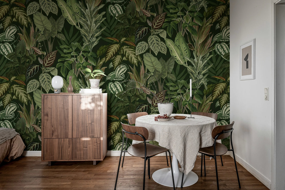 Mischievous Jungle, Lush Mural Wallpaper - room preview 04