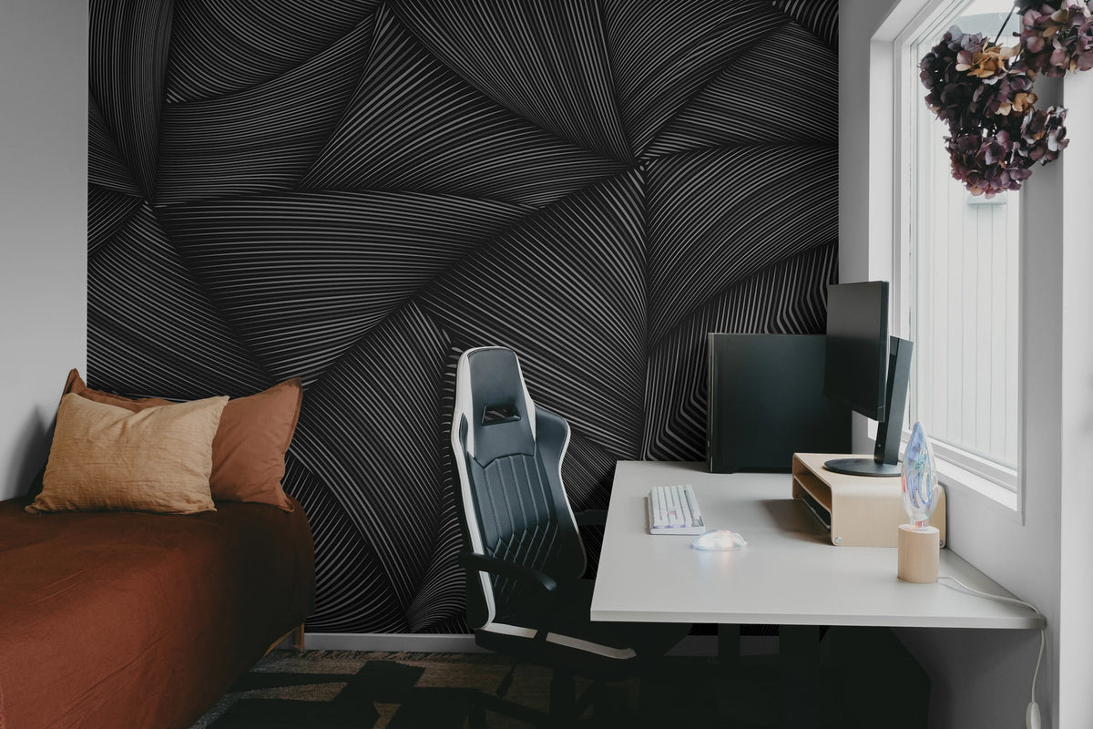 Candy Straps, Liquorice Mural Wallpaper - room preview 04