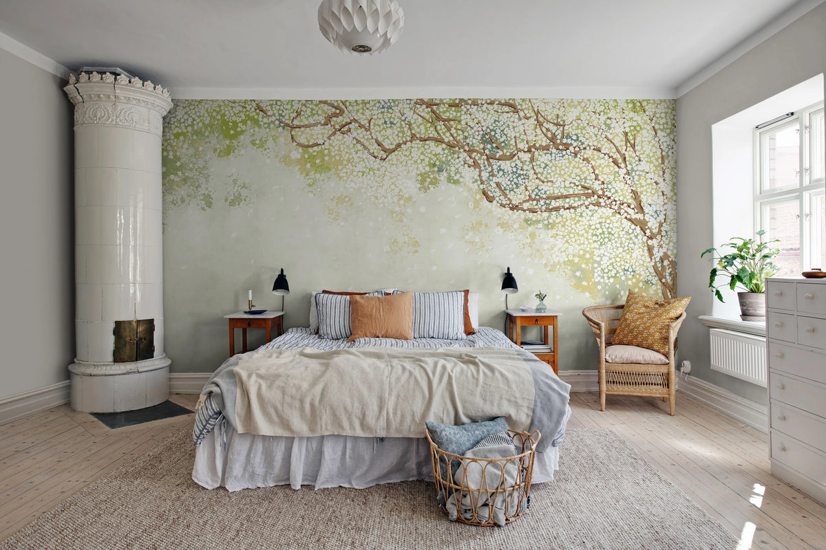 Spring Tree Mural Wallpaper - room preview 04
