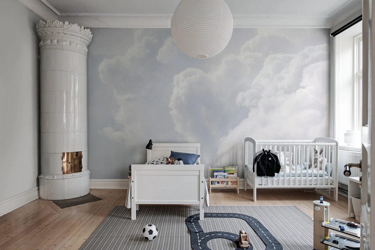 Rolling Clouds Mural Wallpaper - room preview 04