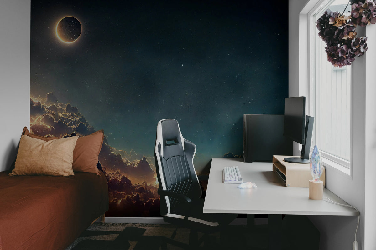Galaxy Mural Wallpaper - room preview 04