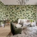 Corals, Green Mural Wallpaper - room preview 04