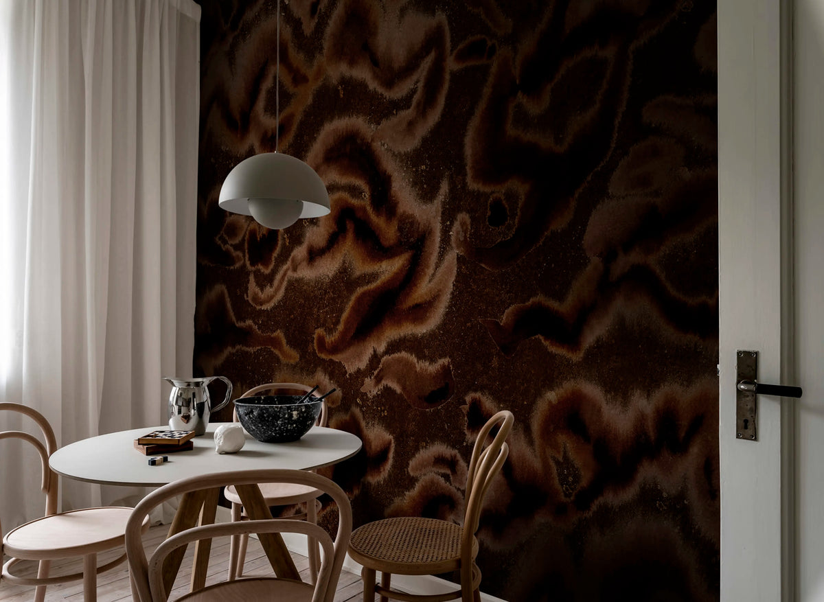 Guppy, Brown Mural Wallpaper - room preview 04