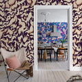 Discus, Dusty Pink Mural Wallpaper - room preview 04