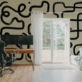Artzy Path, Beige Mural Wallpaper - room preview 04