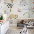 Dinosaur Oasis, Multi Mural Wallpaper - room preview 04