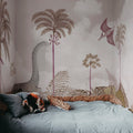 Dinosaur World, Pink Mural Wallpaper - room preview 04