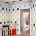 Big Dots, Pastel Mural Wallpaper - room preview 04
