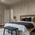 Abstract Wood, Beige Mural Wallpaper - room preview 04