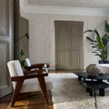 Abstract Wood, White Mural Wallpaper - room preview 04
