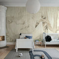 Dream Forest Boy, Off White Mural Wallpaper - room preview 04