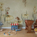 Bloomy Fields of Marion, Warm Yellow Mural Wallpaper - room preview 04