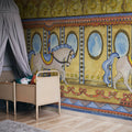 Merry go Around, Yellow Mural Wallpaper - room preview 04