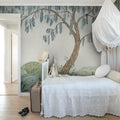 Dreamy Tree, Soft Green Mural Wallpaper - room preview 04