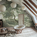 The Vintage Grove, Spring Green Mural Wallpaper - room preview 04
