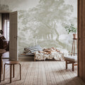 The Vintage Grove, Beige Mural Wallpaper - room preview 04