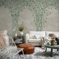 Poetic Trellis, Light Blue Mural Wallpaper - room preview 04