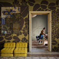 Susan, Brown Mural Wallpaper - room preview 04