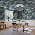 Vintage Foliage, Dark Blue Mural Wallpaper - room preview 04