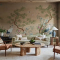 Pine Grove, Peach Mural Wallpaper - room preview 04