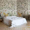Where Cranes Dream, Beige Mural Wallpaper - room preview 04