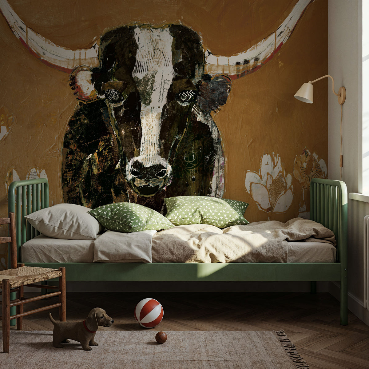 Skyline Longhorn Mural Wallpaper - room preview 05