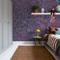 Bird House Oak, Purple Mural Wallpaper - room preview 05
