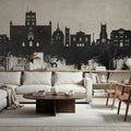 St Albans England Skyline Concrete Mural Wallpaper - room preview 05