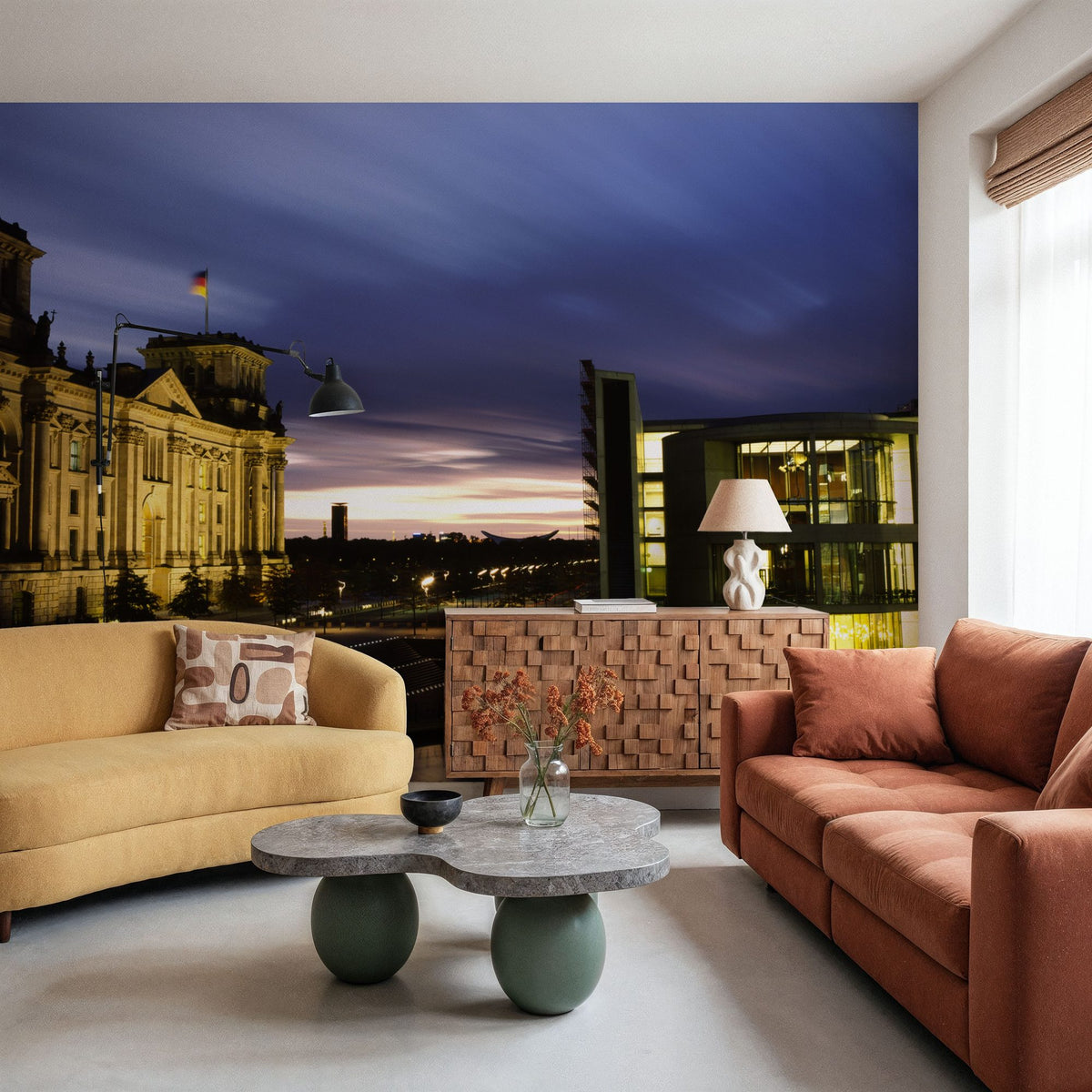 Capitol Twilight Mural Wallpaper - room preview 05