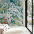Hydrangeas in Bloom Mural Wallpaper - room preview 05