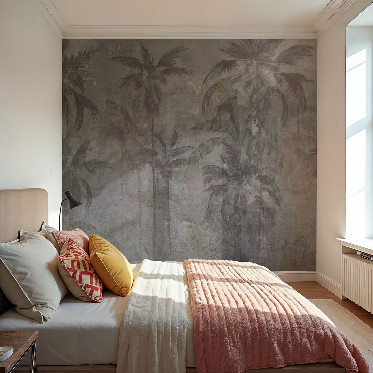 Vintage Palms Mural Wallpaper - room preview 05