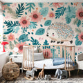 Hedgehog Walk Mural Wallpaper - room preview 05