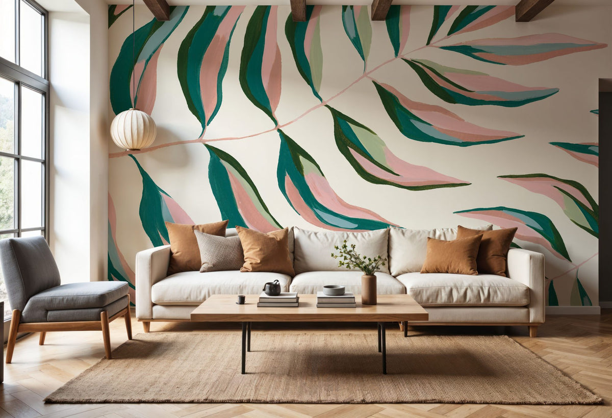 Tropical Palms Mural Wallpaper - room preview 05