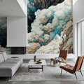 Clouds and Waves Mural Wallpaper - room preview 05