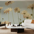 Yellow and Sky Mural Wallpaper - room preview 05
