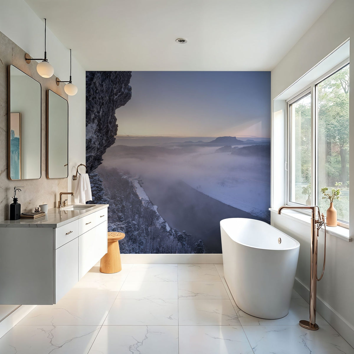 Saxon Winter Mural Wallpaper - room preview 05