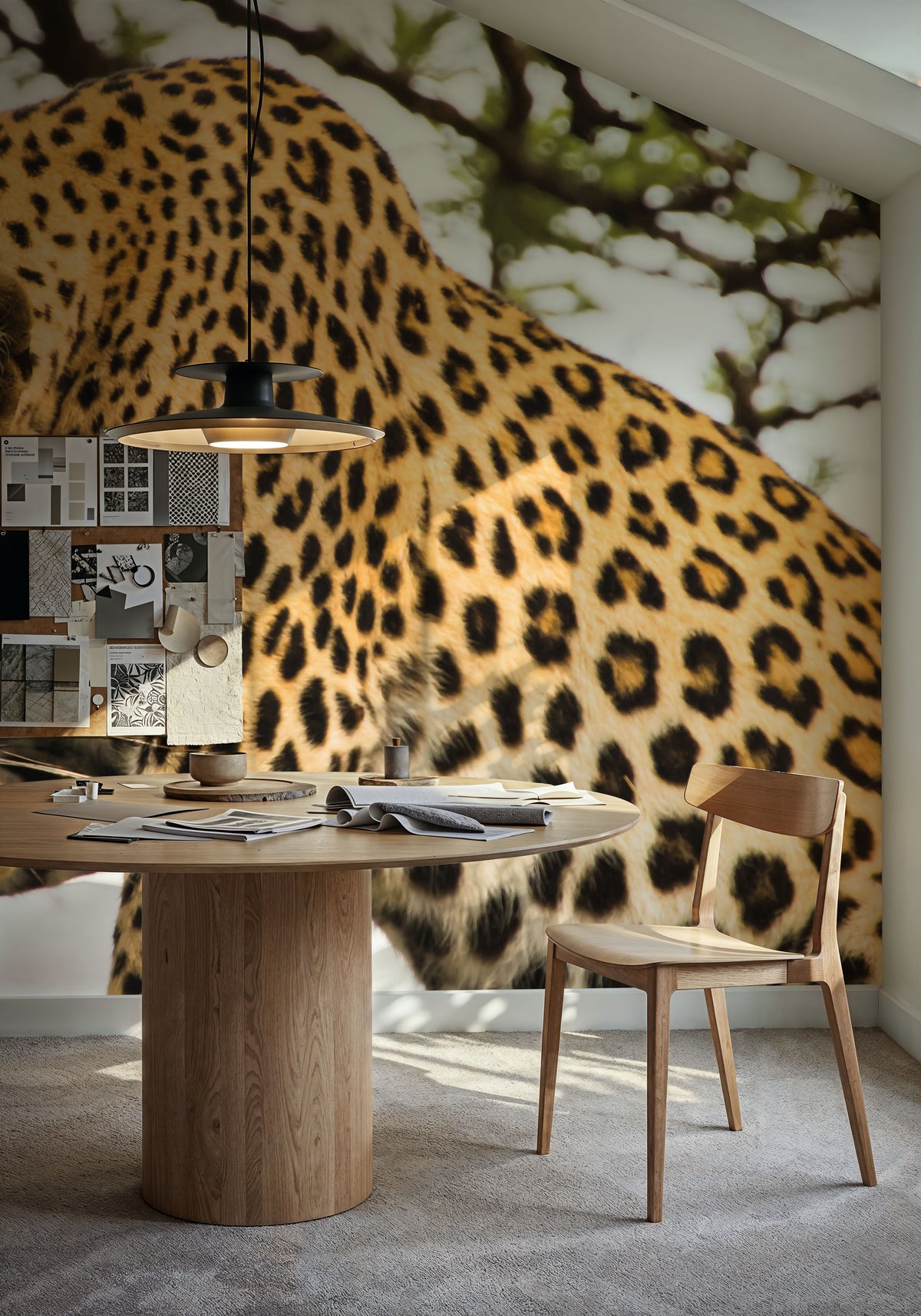 Leopard After Lunch Mural Wallpaper - room preview 05