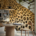 Leopard After Lunch Mural Wallpaper - room preview 05