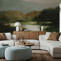 Mirror Lake Neutral Mural Wallpaper - room preview 05