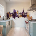 Münster Germany Skyline Purple & Gold Mural Wallpaper - room preview 05