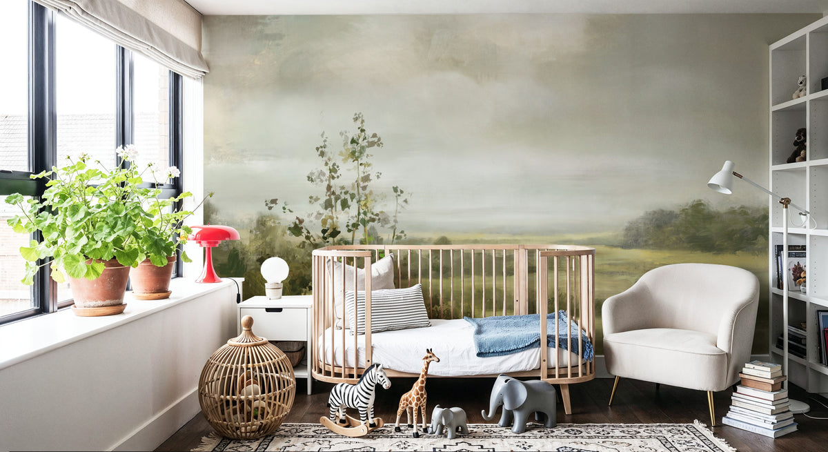 Rolling Fields Mural Wallpaper - room preview 05