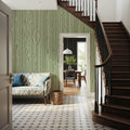 Veneer Lines, Green Mural Wallpaper - room preview 05