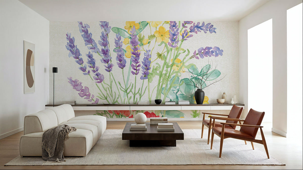 Fresh Floral III Mural Wallpaper - room preview 05