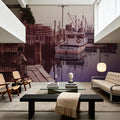 Lobster Traps and Fishing Boats Mural Wallpaper - room preview 05
