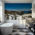 Sierra Nevada Snow Mural Wallpaper - room preview 05