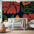 Modern Blooms I Mural Wallpaper - room preview 05